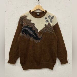 Vintage 80s Golden Gate Mohair Blend Knitted Sweater, Size M